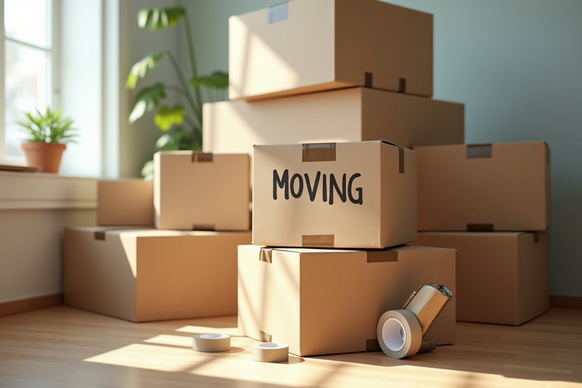 déménagement cartons