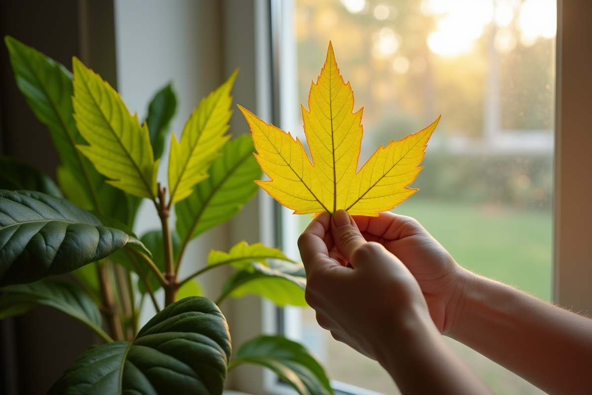 feuilles jaunissantes