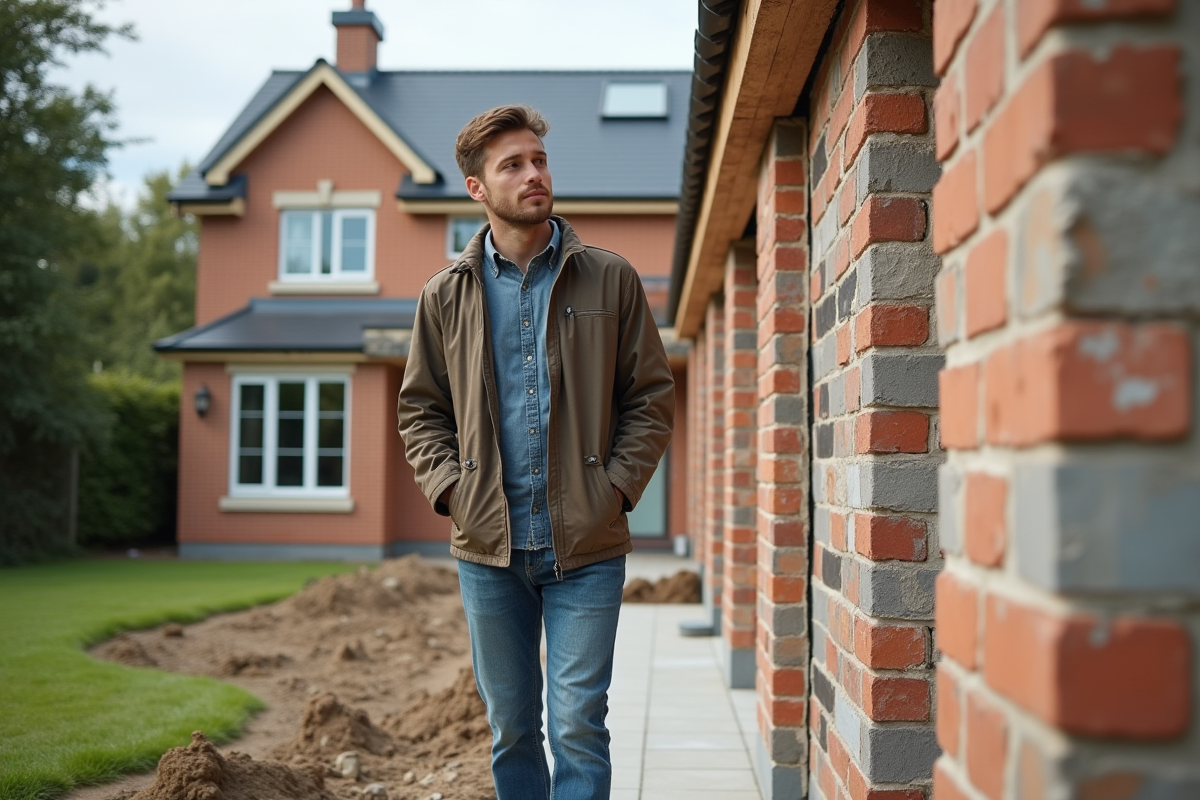 Jeune homme examinant l