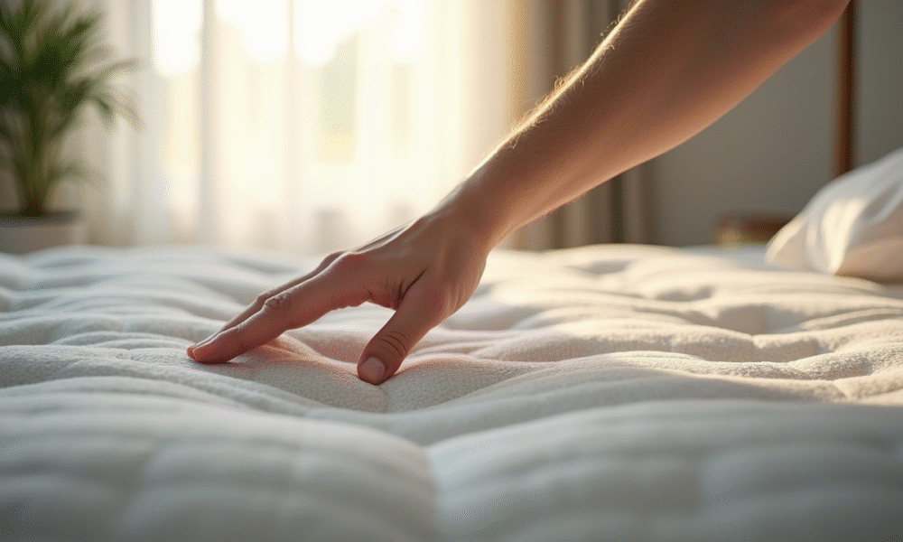 Lit moderne avec matelas à ressorts ensachés confort et silence